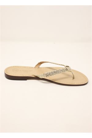 Braided platinum Da Costanzo Capri sandals Da Costanzo | NODOJACKIETRECCINAORO